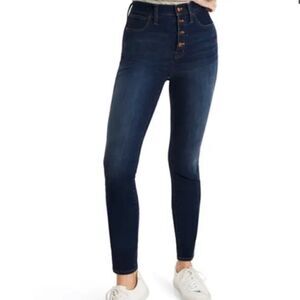 MADEWELL Women’s 10” Hi-Rise Skinny Denim Jeans Sz 28 in Cassia K9904